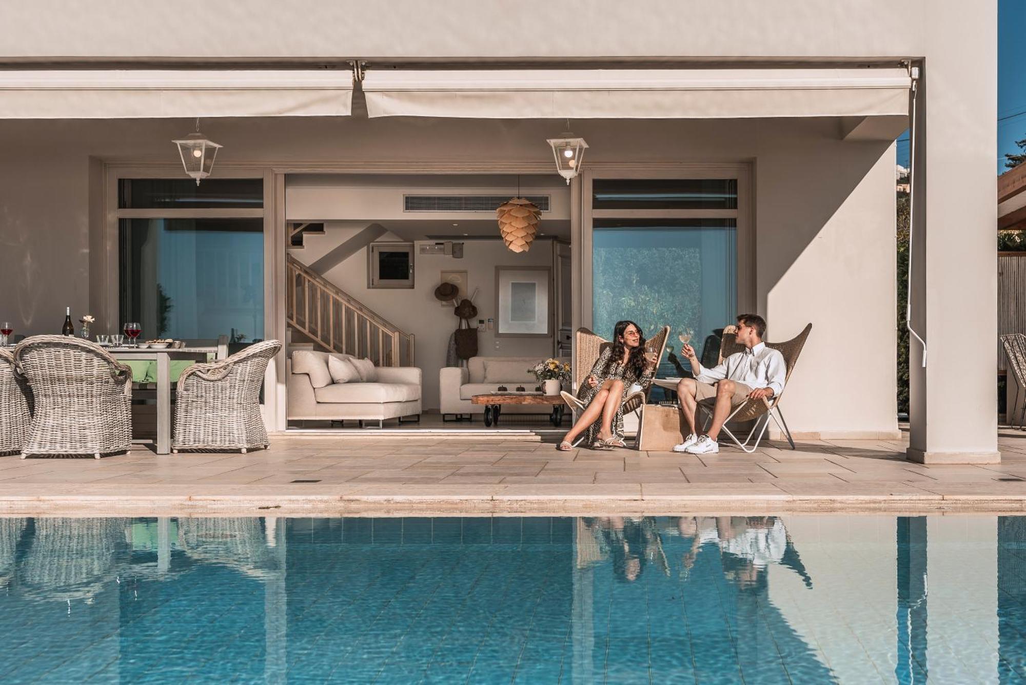 Sk Place Luxury Seafront Villas Chania Almirída Kültér fotó